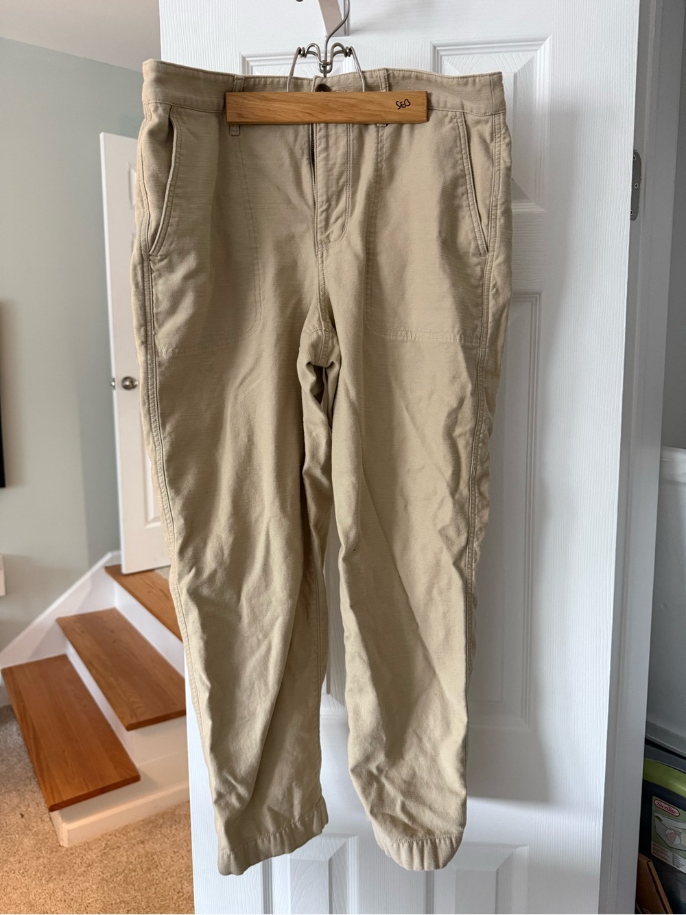 J. Crew Women's Beige Ankle Chino Pants